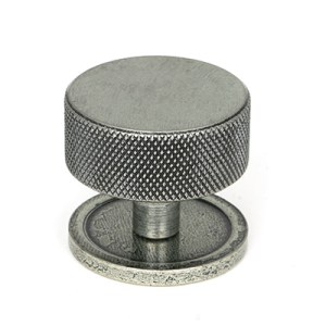 FROM THE ANVILĀ® Pewter Brompton Cabinet Knob - 38mm (Plain)
