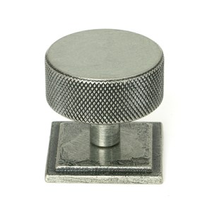 FROM THE ANVILĀ® Pewter Brompton Cabinet Knob - 38mm (Square)
