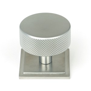 FROM THE ANVILĀ® Satin Chrome Brompton Cabinet Knob - 38mm (Square)