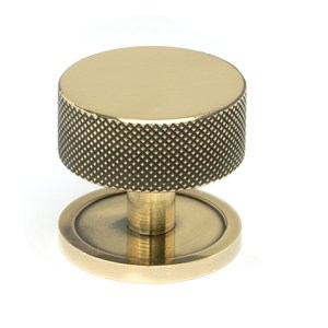 FROM THE ANVILĀ® Aged Brass Brompton Cabinet Knob - 38mm (Plain)