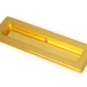 FROM THE ANVILĀ® Polished Brass 175mm Art Deco Rectangular Pull