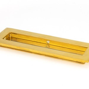 FROM THE ANVILĀ® Polished Brass 175mm Plain Rectangular Pull