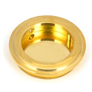 FROM THE ANVILĀ® Polished Brass 60mm Art Deco Round Pull