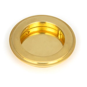 FROM THE ANVILĀ® Polished Brass 75mm Art Deco Round Pull