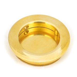 FROM THE ANVILĀ® Polished Brass 60mm Plain Round Pull