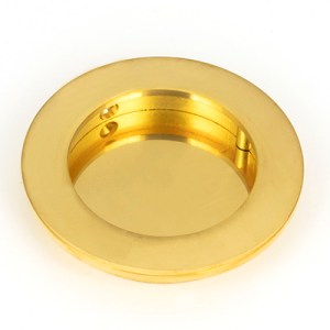 FROM THE ANVILĀ® Polished Brass 75mm Plain Round Pull
