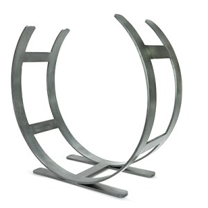 FROM THE ANVIL® Pewter Curved Log Holder - Large