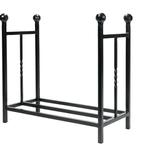 FROM THE ANVIL® Matt Black Rectangular Log Holder