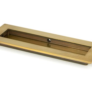 FROM THE ANVILĀ® Aged Brass 175mm Plain Rectangular Pull