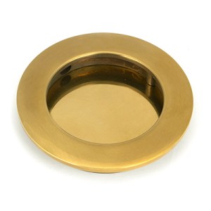 FROM THE ANVILĀ® Aged Brass 75mm Plain Round Pull