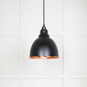 FROM THE ANVILĀ® Hammered Copper Brindley Pendant in Elan Black
