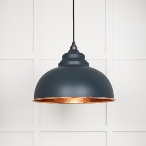 FROM THE ANVILĀ® Hammered Copper Harborne Pendant in Soot
