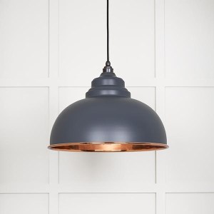 FROM THE ANVILĀ® Smooth Copper Harborne Pendant in Slate