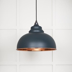 FROM THE ANVILĀ® Smooth Copper Harborne Pendant in Soot