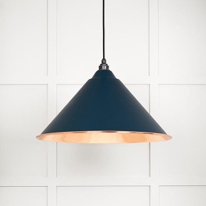 FROM THE ANVILĀ® Hammered Copper Hockley Pendant in Dusk