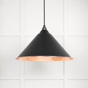 FROM THE ANVILĀ® Smooth Copper Hockley Pendant in Elan Black