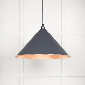 FROM THE ANVILĀ® Smooth Copper Hockley Pendant in Slate