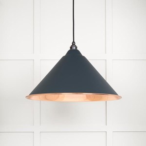 FROM THE ANVILĀ® Smooth Copper Hockley Pendant in Soot