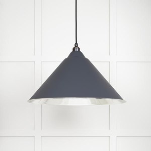 FROM THE ANVILĀ® Smooth Nickel Hockley Pendant in Slate