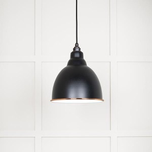 FROM THE ANVILĀ® White Gloss Brindley Pendant in Elan Black