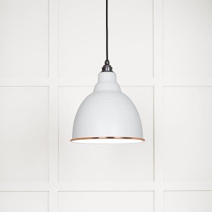 FROM THE ANVILĀ® White Gloss Brindley Pendant in Flock