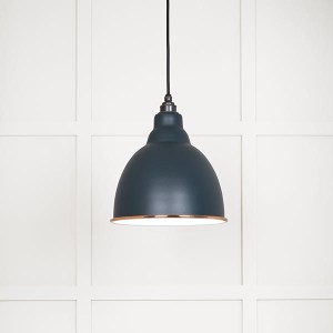 FROM THE ANVILĀ® White Gloss Brindley Pendant in Soot