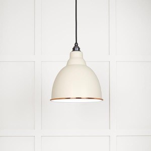 FROM THE ANVILĀ® White Gloss Brindley Pendant in Teasel