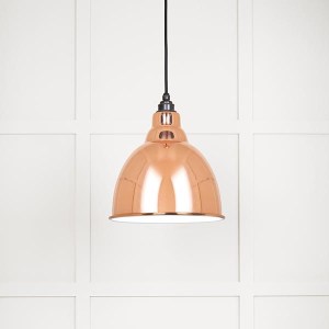 FROM THE ANVILĀ® White Gloss Brindley Pendant in Copper