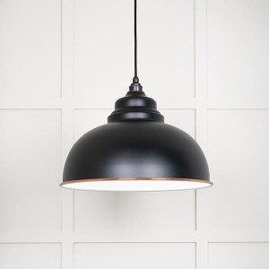 FROM THE ANVILĀ® White Gloss Harborne Pendant in Elan Black