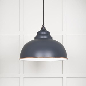 FROM THE ANVILĀ® White Gloss Harborne Pendant in Slate