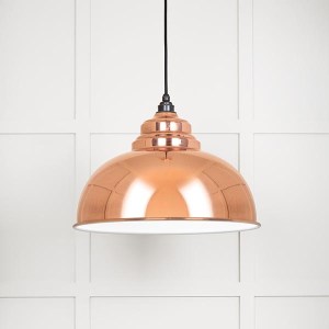 FROM THE ANVILĀ® White Gloss Harborne Pendant in Copper