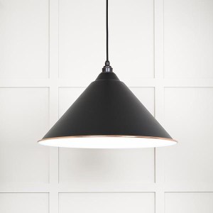 FROM THE ANVILĀ® White Gloss Hockley Pendant in Elan Black