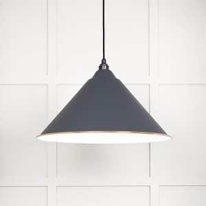 FROM THE ANVILĀ® White Gloss Hockley Pendant in Slate