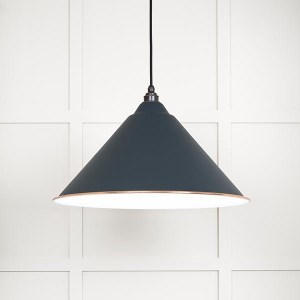 FROM THE ANVILĀ® White Gloss Hockley Pendant in Soot