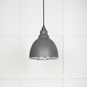 FROM THE ANVILĀ® Hammered Nickel Brindley Pendant in Bluff