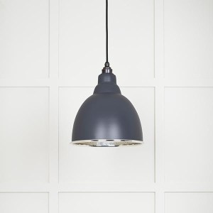 FROM THE ANVILĀ® Hammered Nickel Brindley Pendant in Slate