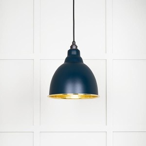 FROM THE ANVILĀ® Hammered Brass Brindley Pendant in Dusk