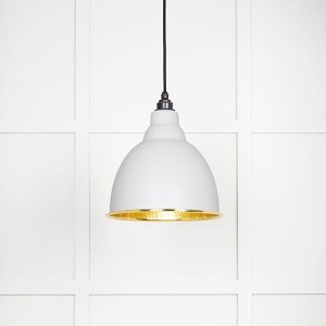 FROM THE ANVILĀ® Hammered Brass Brindley Pendant in Flock
