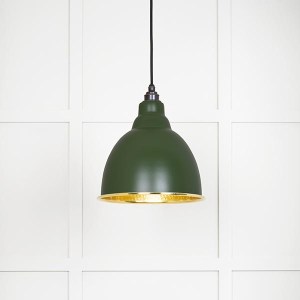 FROM THE ANVILĀ® Hammered Brass Brindley Pendant in Heath