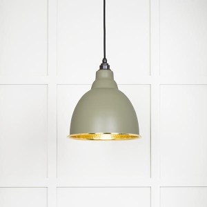 FROM THE ANVILĀ® Hammered Brass Brindley Pendant in Tump