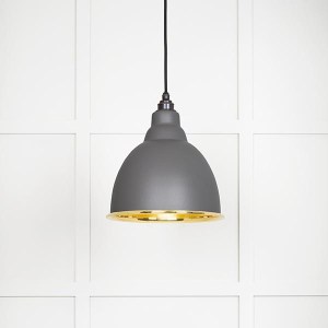 FROM THE ANVILĀ® Smooth Brass Brindley Pendant in Bluff