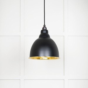 FROM THE ANVILĀ® Smooth Brass Brindley Pendant in Elan Black