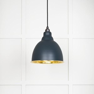 FROM THE ANVILĀ® Smooth Brass Brindley Pendant in Soot
