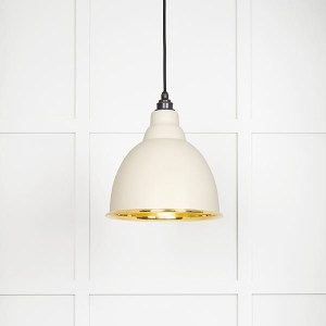 FROM THE ANVILĀ® Smooth Brass Brindley Pendant in Teasel