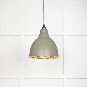 FROM THE ANVILĀ® Smooth Brass Brindley Pendant in Tump