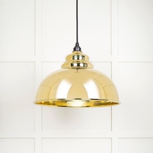 FROM THE ANVILĀ® Hammered Brass Harborne Pendant