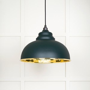 FROM THE ANVILĀ® Smooth Brass Harborne Pendant in Dingle