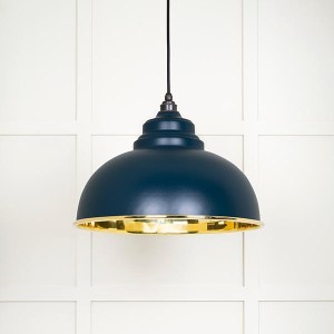 FROM THE ANVILĀ® Smooth Brass Harborne Pendant in Dusk