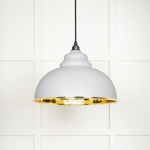 FROM THE ANVILĀ® Smooth Brass Harborne Pendant in Flock