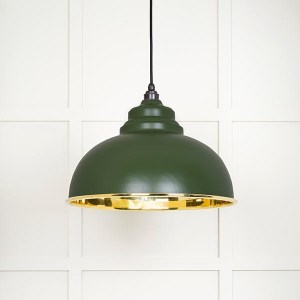 FROM THE ANVILĀ® Smooth Brass Harborne Pendant in Heath
